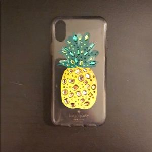 Kate Spade pineapple iPhone X case